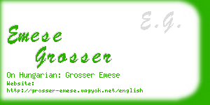 emese grosser business card